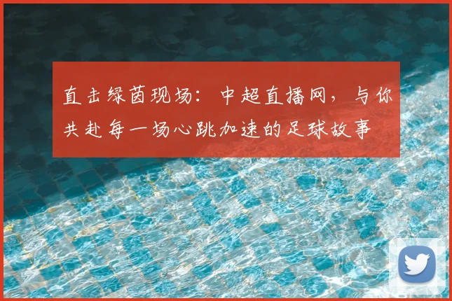 直击绿茵现场：中超直播网，与你共赴每一场心跳加速的足球故事